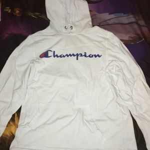 White Champion Hoodie